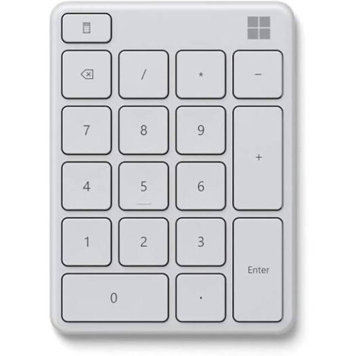 Microsoft Microsoft Number Pad Wireless Bluetooth Standalone for Numeric Input - White