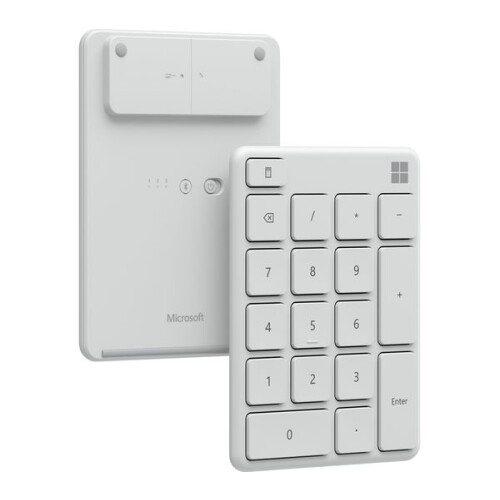 Microsoft Microsoft Number Pad Wireless Bluetooth Standalone for Numeric Input - White 2