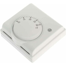 Interruptor de termostato ajustable para edificios industriales, termostato mecánico con soporte de montaje trasero, controlador de temperatura para