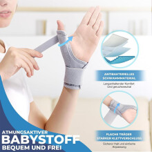 Thumb Splint for Thumb and Wrist Stabilisation, Adjustable Support, Relieves Pain, Tendonitis and Sprains, Suitable for