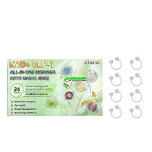 Body Care Nose Ring, with Its Herbal Ingredients, Gently Caresses And Showcases A Slender Figure