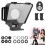Mobile Teleprompter for Smartphone and Camera, 12 Inch, Bluetooth Remote, Adjustable Text Size, Tablet Compatible 1