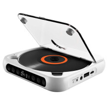 External Car CD Player with Built-In LCD Screen, Dual-Mode Connectivity, 2000mAh Battery, Up to 7 Hours Playback