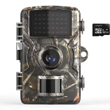 Wildlife Camera 2.7K 16MP HD with Night Vision Motion Sensor 0.1s Trigger Time IP66 Waterproof Includes 32GB SD Card for