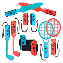 10-in-1 Switch Sports Accessory Set for Kids, All Sports Kit Compatible with Nintendo Switch and OLED