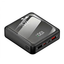 Mini Power Bank 20000mAh with Built in Cable, Fast Charging Portable Charger, High Capacity for Travel and Daily Use