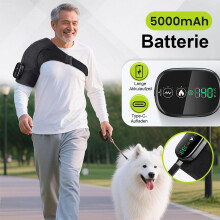Shoulder Support Brace, Wireless Heated Shoulder Massage Pad with 3 Heat and Vibration Settings, Touchscreen Control, 50