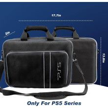 Carrying Case for Game Console, Fits PS5 Disc and Digital Edition with Controller and HDMI Game Cards, Accessory Storage