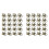 40PCS Key Fob Hardware with Keychain Rings for Bag Webbing,Bronze 1