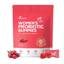 Cranberry Probiotic Gummies for Women – Prebiotic Gummies for Gut Health, Natural Cranberry Flavor