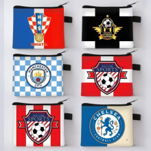 (09) 2026 World Cup Soccer Coin Purse Small Pouch Portable Mini Wallet for Students Rewards Card Holder