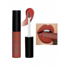 (V08 Frosted Jujube Paste) QIBEST Soft Matte Lip Cream,Highly Pigmented Long-Lasting Wear Non-Stick Cup Liquid Lipstick Lip Gloss Lip Glaze