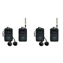 2X Wireless in Ear Monitor System 2.4G Wireless IEM System Transmitter Receiver Support Stereo Mono Singer Studio