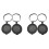 4 Pieces Binoculars Protective Rubber Objective Lens Cap Binocular Best Protect 52-55MM 1