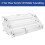 2X 3 Tier Clear Acrylic CD Holder Cascading CD Storage Rack 3