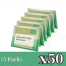 (50pcs) 200/100/50/10PCS Portable Disposable Toilet Seat Cover Waterproof Soluble Toilet Mat Pads Travel Camping Hotel Accessories