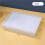 2X Plastic File Organizer Transparent Square Storage Box Storage Box File Storage Box L 6