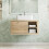 Bathroom Wall Hung Vanity Unit White Basin Cabinet Storage Drawer Shelf 800mm 1