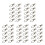 50 Pcs D Swivel Trigger Clips Hooks Metal Key Ring Lobster Clasps 2
