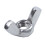 M6 Thread Dia Stainless Steel Wing Nut Butterfly Wing Nuts 40 Pcs 2