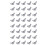M6 Thread Dia Stainless Steel Wing Nut Butterfly Wing Nuts 40 Pcs 1
