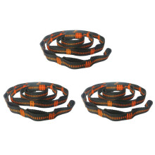 3X Sangles D'Arbre de Hamac ExtéRieur Corde de Cravate D'Arbre Haute Sangle en Nylon Porteuse D'Escalade Couverture de Ceinture Plate Orange