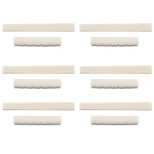 6X Klassisk Gitarrben med Slitsade Sadelmutterset