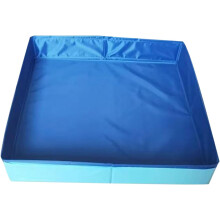 (Blue, -) Conjunto de 2 caixas organizadoras para brinquedos com alças, em PVC, ideais para guardar bonecas de pelúcia.