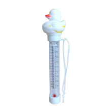 (mummy duck, -) Thermomètre flottant piscine avec corde canard, facile à lire, pour bassin extérieur