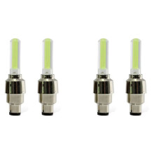 4PCS Neon Bike Spoke Lights Bicycle LED Light Tire Valve Cap Flashlight Wheel Spoke Bicycle Accessories C