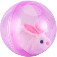 (Pink, -) Sähköhamsteri juokseva pyörivä pallolelu, interaktiivinen pehmolelu lemmikeille, pyörivä lelu