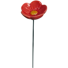 (Red, -) Bienen Tränke, Keramik, Blumen Design, Schmetterling Wasser Feeder, Garten Hof Deko