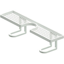 (White, -) Étagère salle bain au-dessus du robinet 50x10x11cm, sans perçage, rangeur