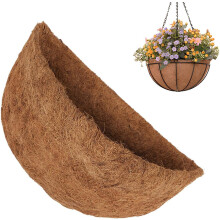 (XL, -) Liner coco pour paniers suspendus, fibre naturelle, pour fleurs, légumes