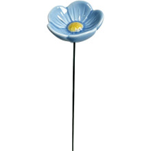 (Blue, -) Bienen Tränke, Keramik, Blumen Design, Schmetterling Wasser Feeder, Garten Hof Deko