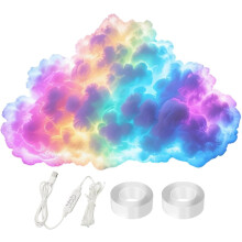 (400cm, -) 3D Thundercloud LED Lights, Multicolor Music Sync USB Atmosphere Lamp