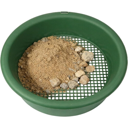 (round-green, -) Stackable Classifier Gold Prospecting Pan, Soil Sifter Precise Gold Mesh Pan