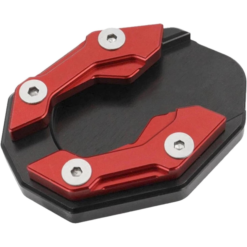 (, -) Motorcycle Side Stands Plate Pad Extenders, Foot Stand Support Accessories Red 5437706357247
