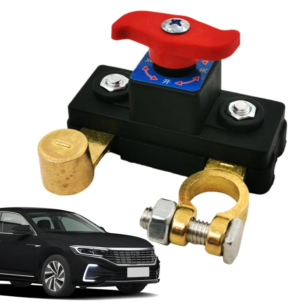 (Pure Copper, -) Battery Disconnect Control 12V 24V, Auto Power Cut Isolator For Car Boat Rv 5437706356684