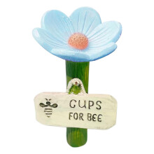 (Blue, -) Bienen Tränke, Blumenförmiger Wasser Feeder, Schmetterling Tasse, Garten Hof Deko