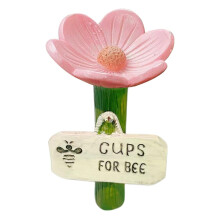(Pink, -) Bienen Tränke, Blumenförmiger Wasser Feeder, Schmetterling Tasse, Garten Hof Deko