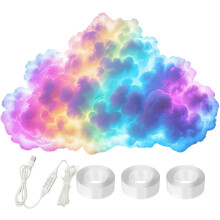 (600cm, -) 3D Thundercloud LED Lights, Multicolor Music Sync USB Atmosphere Lamp