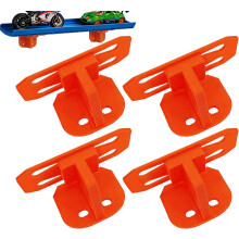 (Orange, -) 4-osainen seinäkiinnike 1/64-mittakaavan autoille, ripustettava teline