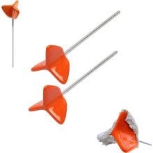 (Orange-2pcs, -) Mélangeur perceuse silicone, non-adhérent, pour peinture, résine
