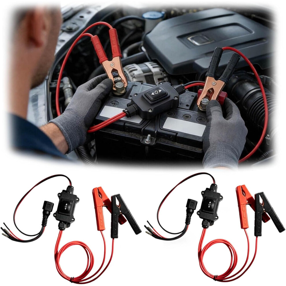 (Black*2, -) Universal Car & Motorcycle Diagnostic Tool, Battery Tester Scanner Black 5437706362999