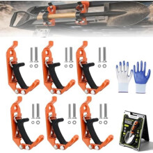 (Orange, 6 Pieces) Zware Shovel Mount Kit - Quick Release Tool Clamps voor SUV