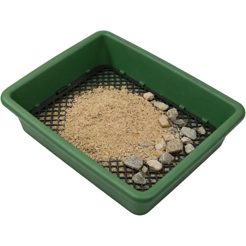 (Square-Green, -) Stackable Classifier Gold Prospecting Pan, Soil Sifter Precise Gold Mesh Pan 1