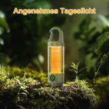 2-v-1 LED kempingová lampa a baterka, nabíjateľná, 6 svetelných režimov pre hurikány, turistiku, domáce a núdzové použitie
