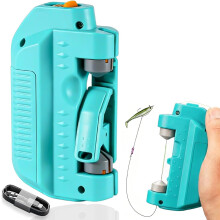 (Blue, Rechargeable) Atador automático de nudos de pesca, herramienta eléctrica portátil