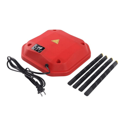 2X Electric Chick Brooder Heating Plate Adjustable Height Chick Cage Heater Chicken Warmer US Plug 1